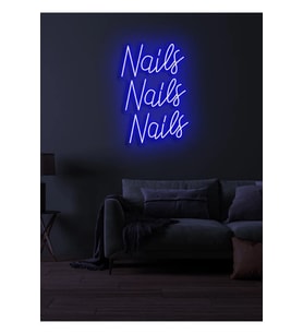 Nails Nails Nails Yazılı Neon Tabela
