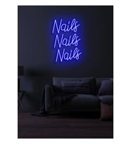 Nails Nails Nails Yazılı Neon Tabela