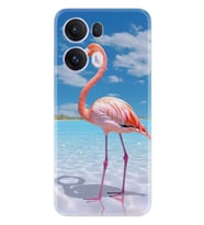 Oppo Reno 13F Kılıf Boutique Baskılı Resimli Okaynus ve Flamingo Pcode -093