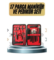 Northcity 17 Parça Manikür Pedikür Seti - Paslanmaz Çelik Tırnak Bakım Aletleri