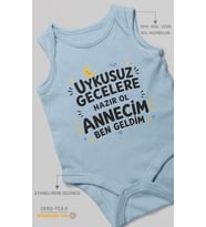 Anneye Özel Sıfır Kollu Bebek Zıbını %100 Pamuk