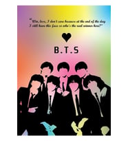 Bts Gerçek Kazanan Burada Grup Tablo Ahşap Poster Dekoratif Kod1066