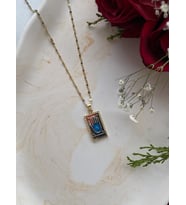 Kadın Gold Tarotkartı Çelik Hediye Kolye