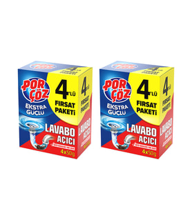 Porçöz Lavabo Acıcı Granul 4x50 gr x 2 Adet
