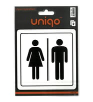 CREA UNIQO UYARI ETİKETİ - KADIN ERKEK FİGÜRLÜ 2'Lİ  1402