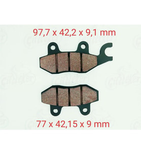 250MCT-MC MC-X BUFFALO DELTA ÖN FREN DİSK BALATASI 9 mm