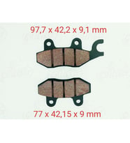 250MCT-MC MC-X BUFFALO DELTA ÖN FREN DİSK BALATASI 9 mm