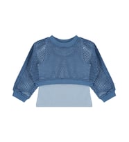 Civil Girls File Atletli 2-5 Yaş Sweatshirt - Yeşil