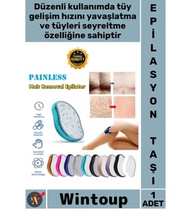 #Epilasyon Hijyenik Kişisel Bakım Nano Kristal Acısız Fiziksel Yeniden Kullanılabilir Epilasyon Taşı