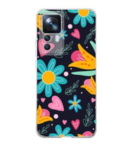 PrintiFy Xiaomi Mi 12T ile Uyumlu Retro Color 1  Kamera Korumalı Şeffaf  Kılıf