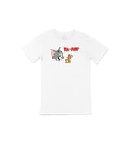 Sevimli Tom ve Jerry Tişört (Beyaz)