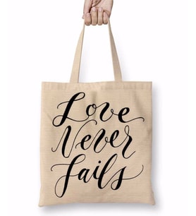 Love Never Fails 02 Bez Çanta Uzun Saplı
