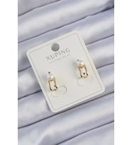 Xuping Gold Renk İnci Taşlı Halka Küpe 5886 - HEP-1114-7264