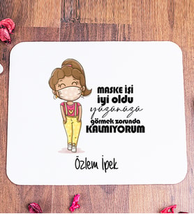 Kişiye Özel Maske İşi İyi Oldu Tasarım Esprili Mouse Pad