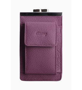Damy Hakiki Deri Unisex Kartlık Sigaralık 701 - Mürdüm