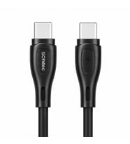 SChitec 60W Type-C to Type-C Hızlı Şarj ve Data Kablosu Siyah 1m HG/C-09CC