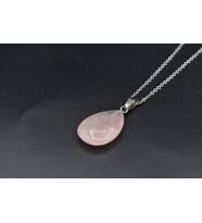 HAKİKİ DOĞAL PEMBE KUVARS KOLYE UCU 1.KALİTE 008