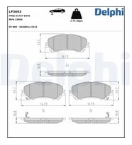 DELPHI LP3693 On Fren Balatasi 410601596R D10604CA0A