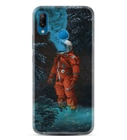 Huawei P20 Lite Mate 10 20 Lite Pro P40 Lite KılıfDesemli Silikon Astronot Smoke 1769