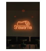 Shawarma Yazılı ve Şekilli Neon Tabela