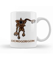 Demogorgon Pixel Character Kupa Bardak Porselen