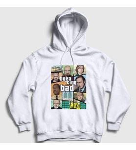 Presmono Unisex Beyaz Gta Dizi Breaking Bad Kapüşonlu Sweatshirt 349858tt