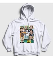 Presmono Unisex Beyaz Gta Dizi Breaking Bad Kapüşonlu Sweatshirt 349858tt