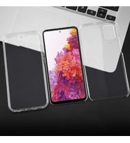Galaxy Note 20 Kılıf  360 Tam Koruma Şeffaf Silikon (Renksiz)