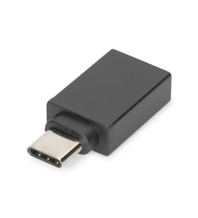 Digitus USB Tip C™ Adaptörü, USB Tip C Erkek  USB Tip A Dişi, 3A, 5GB (Super Speed), USB 3.0, siyah renk