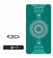 Tusi Yoga Matı ve Pilates Minderi Kilim Desenli Yeşil