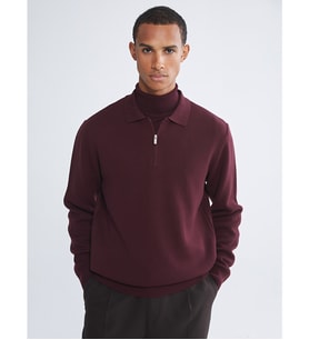 LCW Vision Bordo Polo Yaka Erkek Triko Kazak