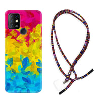 INFINIX Hot 8 9 10 11S Hot 10 Play 10T Kılıf Boyun Asklı Rasta Silikon Yapraklar 1634
