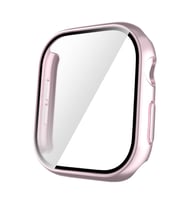 Apple Watch 10 42mm Uyumlu Sert PC Kasa ve Ekran Koruyucu Zore Watch Gard 35 (K.Pembe)