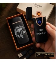 Kişiye Özel 4 Farklı Tasarım Seçeneğiyle Kartal Logolu Usb Şarjlı Çakmak - Hemen Kargo