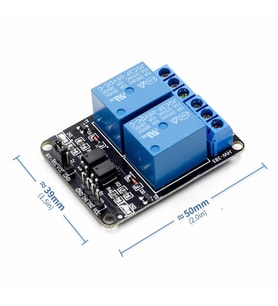 2 Kanal 12V Röle Modül -- AC 250V 10A -- Optokuplör İzolasyon