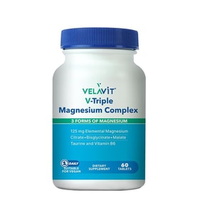 Velavit V-Triple Magnesium Complex Takviye Edici Gıda 60 Tablet