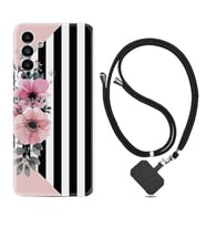 Samsung A23 A31 A32 A50 A51 A52 A53 A70 Kılıf Boyun Askılı Silikon Flowers 4 1390
