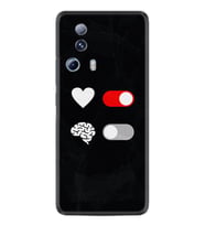 Xiaomi Mi 13 Lite Kılıf Silikon Desen Özel Seri Love Brain 1722
