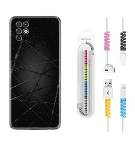 INFINIX Note 11 Pro Note 10 Hot 9 Play Kılıf Kablo Koruma Spiral Silikon Dikenli Tel 1779