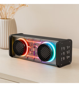Taşınabilir Bluetooth Hoparlör 20W USB Şarjlı Işıklı
