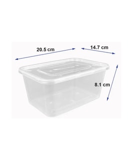 3 Adet Saklama Kabı 1700 ML