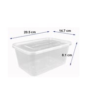 3 Adet Saklama Kabı 1700 ML