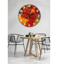 bilge Tasarım retro Duvar Saati 35 x 35 CM (Karışık)