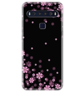 Tcl 10l Kılıf Excode Desenli Silikon Kılıf Excode Black Flowers 1391