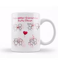 En Çok Satılan Sevgililer Günü Sevgiliye Hediye Kupa Bardak Porselen