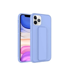 Apple iPhone 11 Pro Max Uyumlu Kılıf Zore Qstand Kapak (Lila)