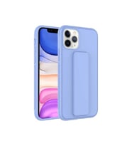 Apple iPhone 11 Pro Max Uyumlu Kılıf Zore Qstand Kapak (Lila)