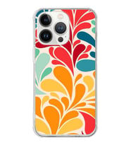 PrintiFy Apple iPhone 13 Pro Max Uyumlu Retro Color 5 Baskılı Şeffaf Köşe Korumalı Antişok Kılıf