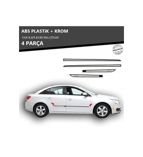 CHEVROLET CRUZE YAN KAPI KORUMA ÇITASI PLASTİK + KROM