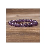 Kadın - Mor Renk Ametist Bileklik  Şifa Çakra Taşı > Handmade
